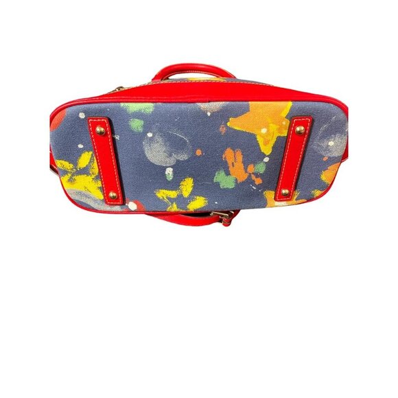 Dooney & Bourke Blue Canvas Handbag - Picture 7 of 8